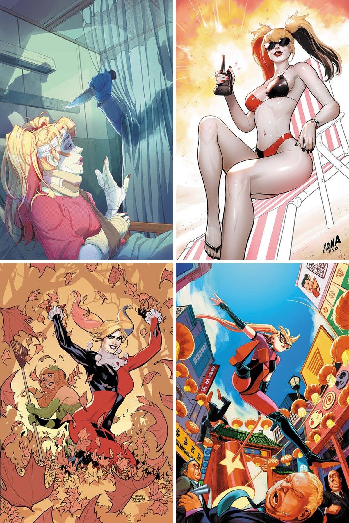 Harley Quinn #68 cover collage