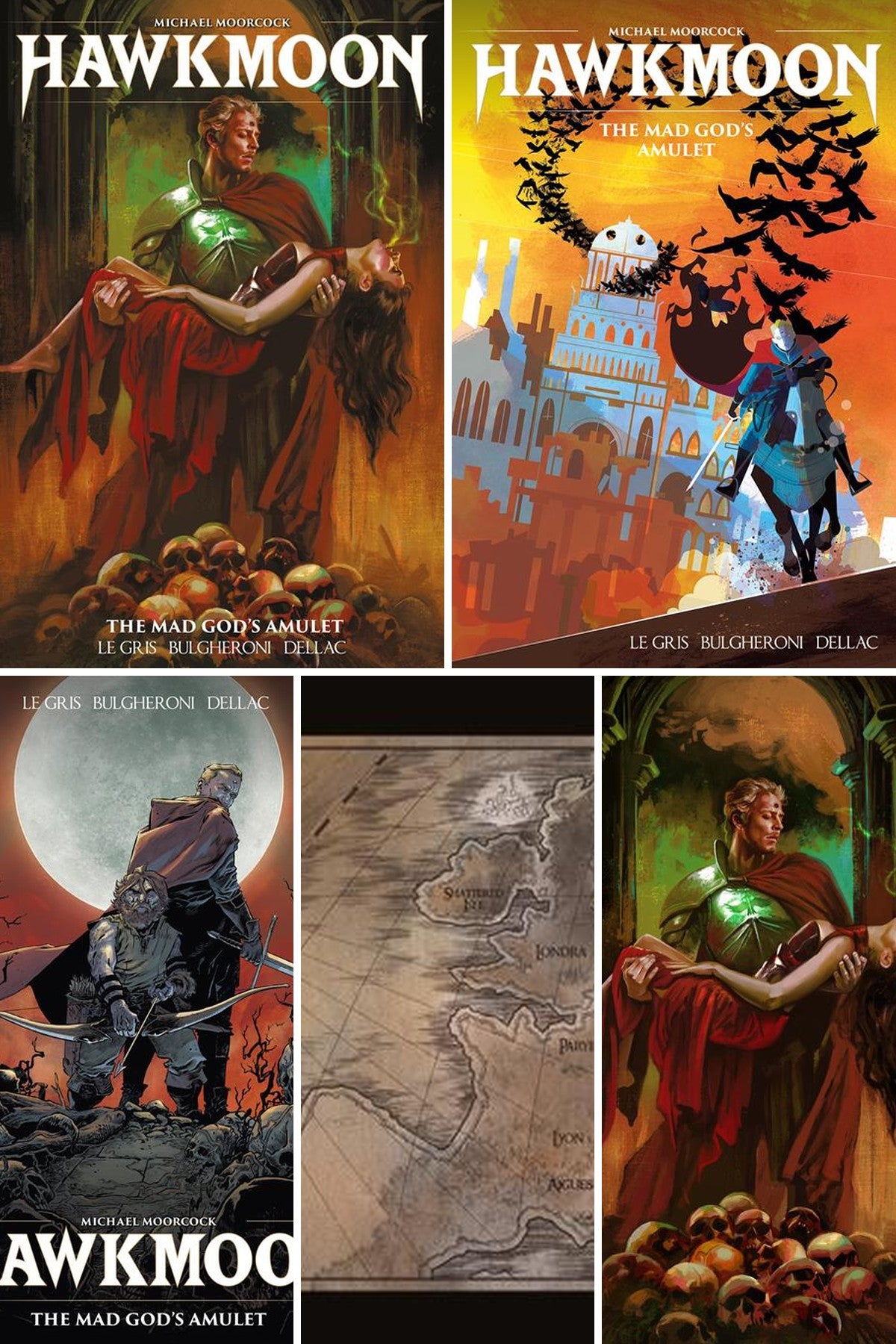 Hawkmoon The Mad God's Amulet #1 (Of 2) cover collage
