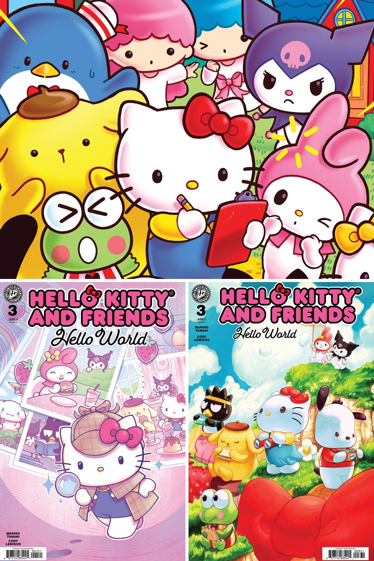 Hello Kitty: Hello World! #3 cover collage