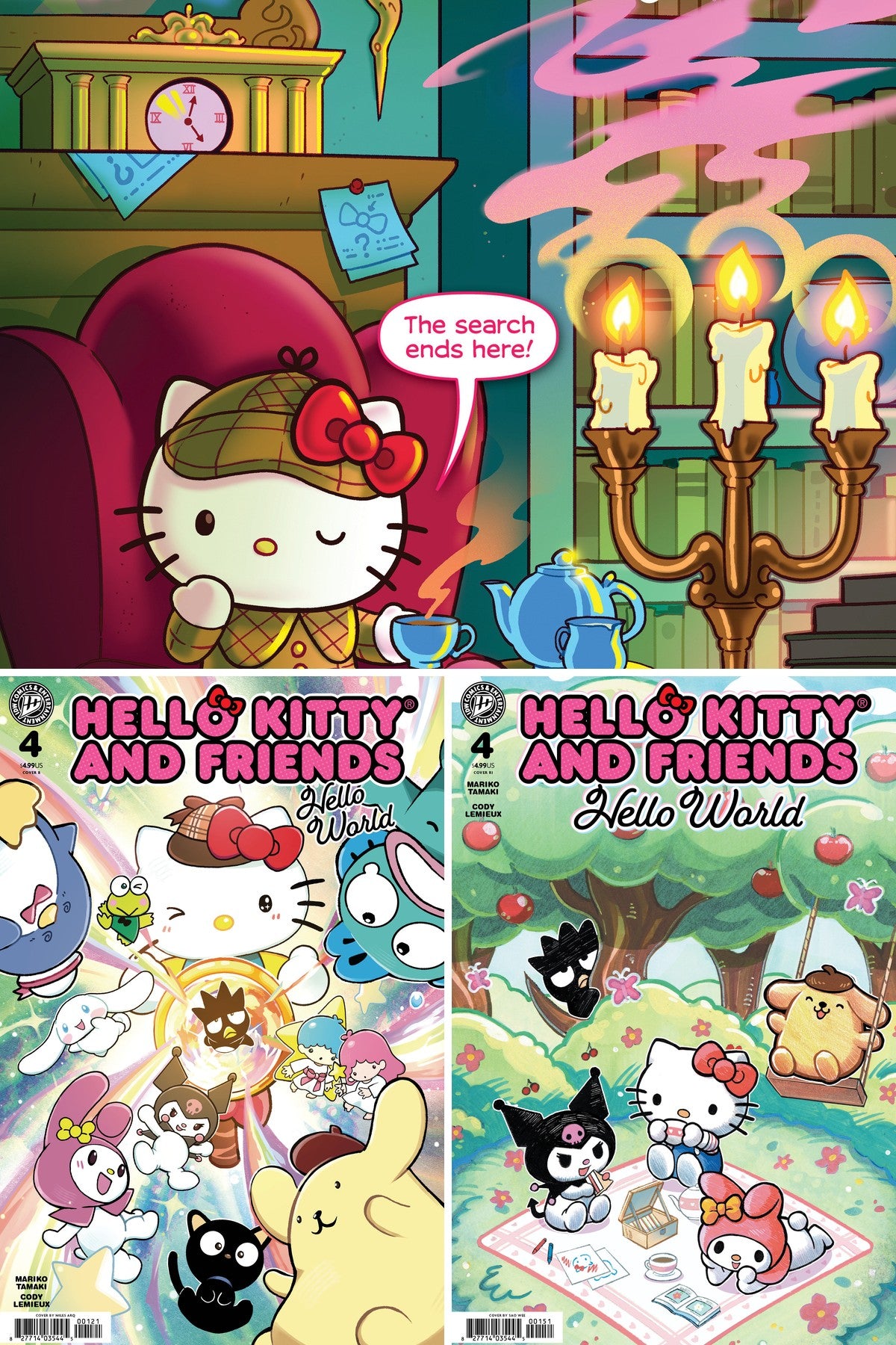 Hello Kitty: Hello World! #4 cover collage