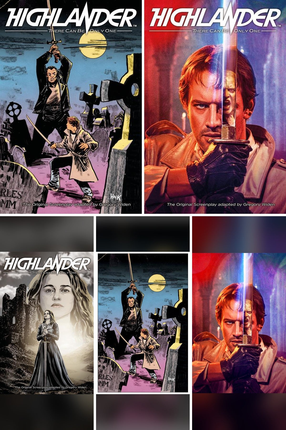 Highlander The Original Screenplay #2 (Of 4) cover collage