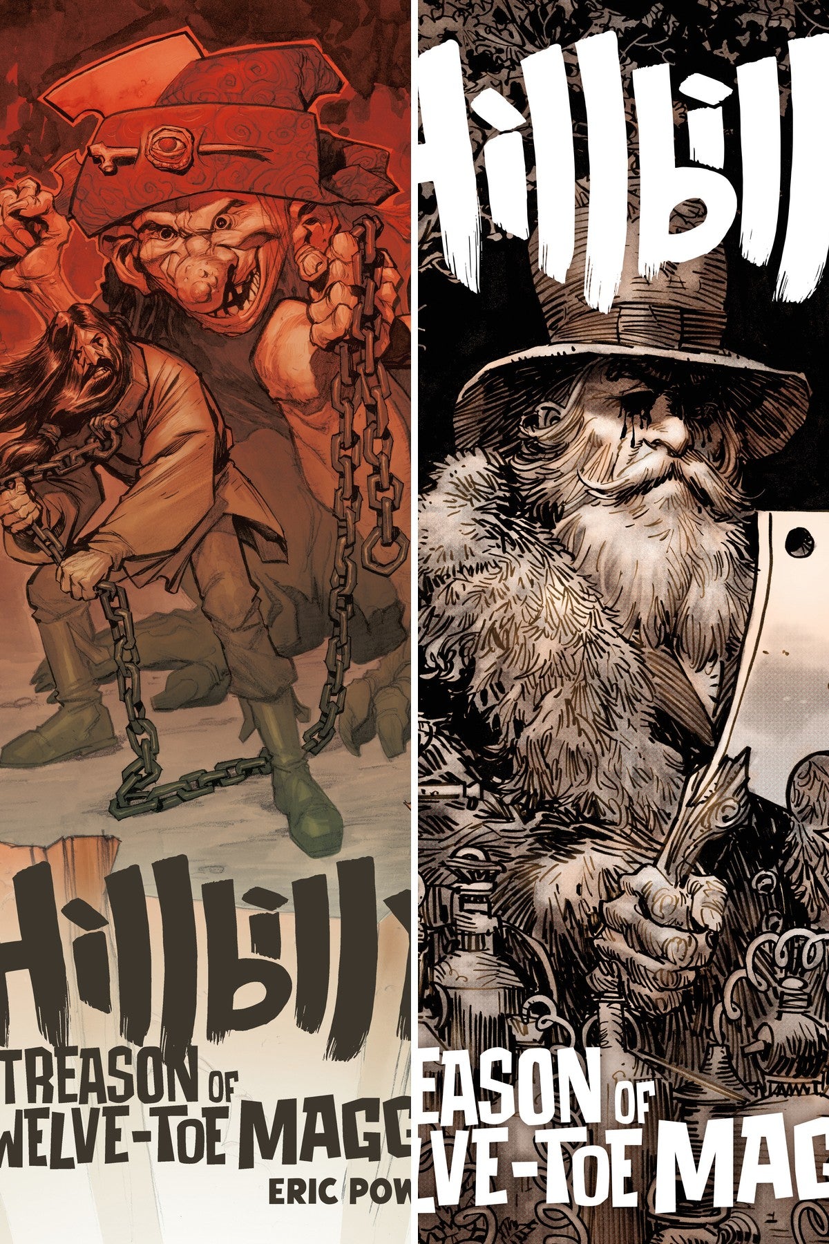 Hillbilly: The Treason of Twelve-Toe Maggie #2 cover collage