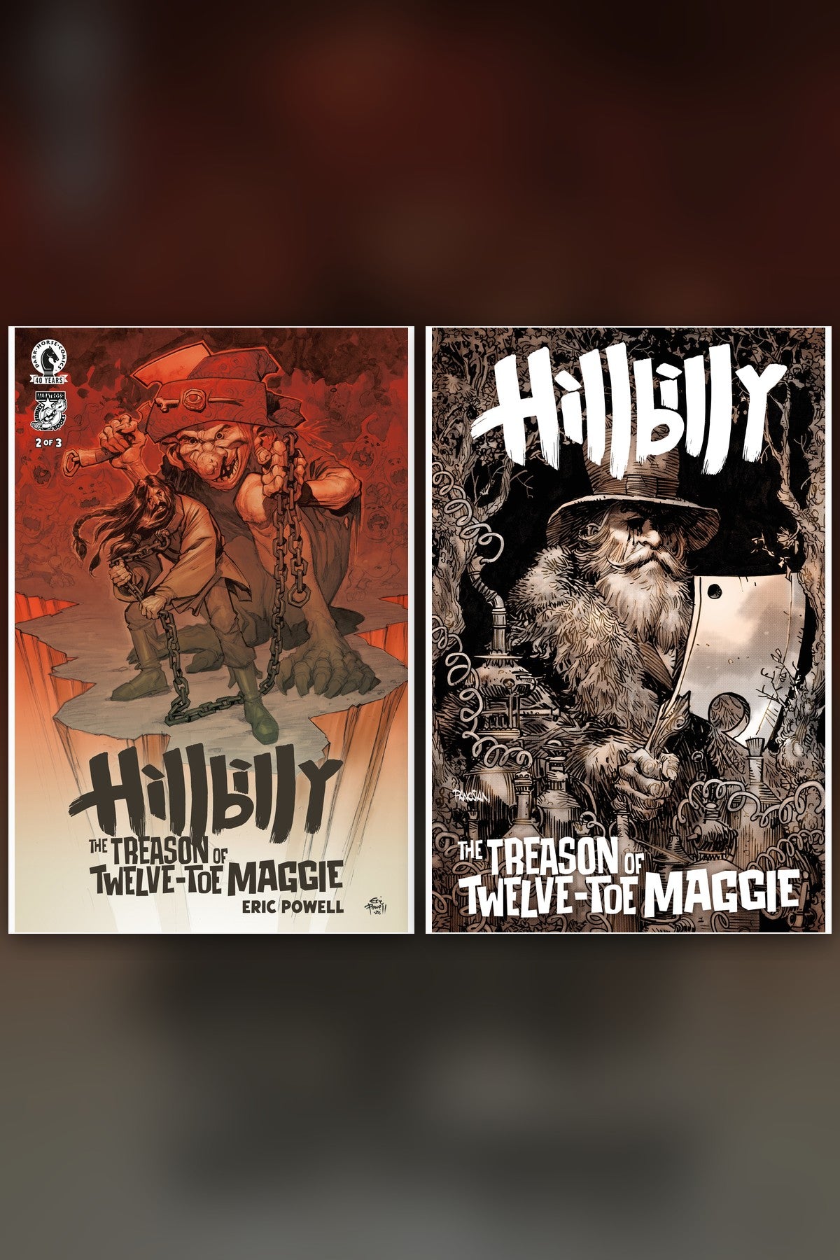 Hillbilly: The Treason of Twelve-Toe Maggie #2 cover collage
