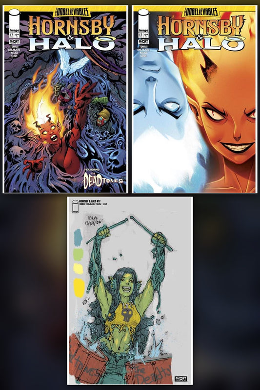 Hornsby & Halo #17 cover collage