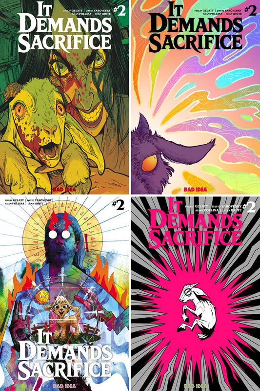 It Demands Sacrifice #2 (Of 4) cover collage