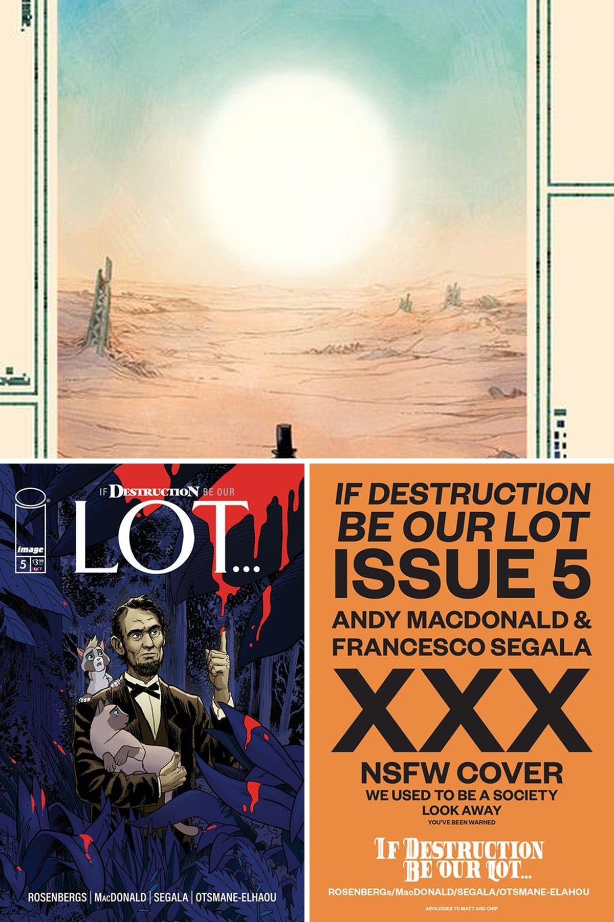 If Destruction Be Our Lot #5 cover collage