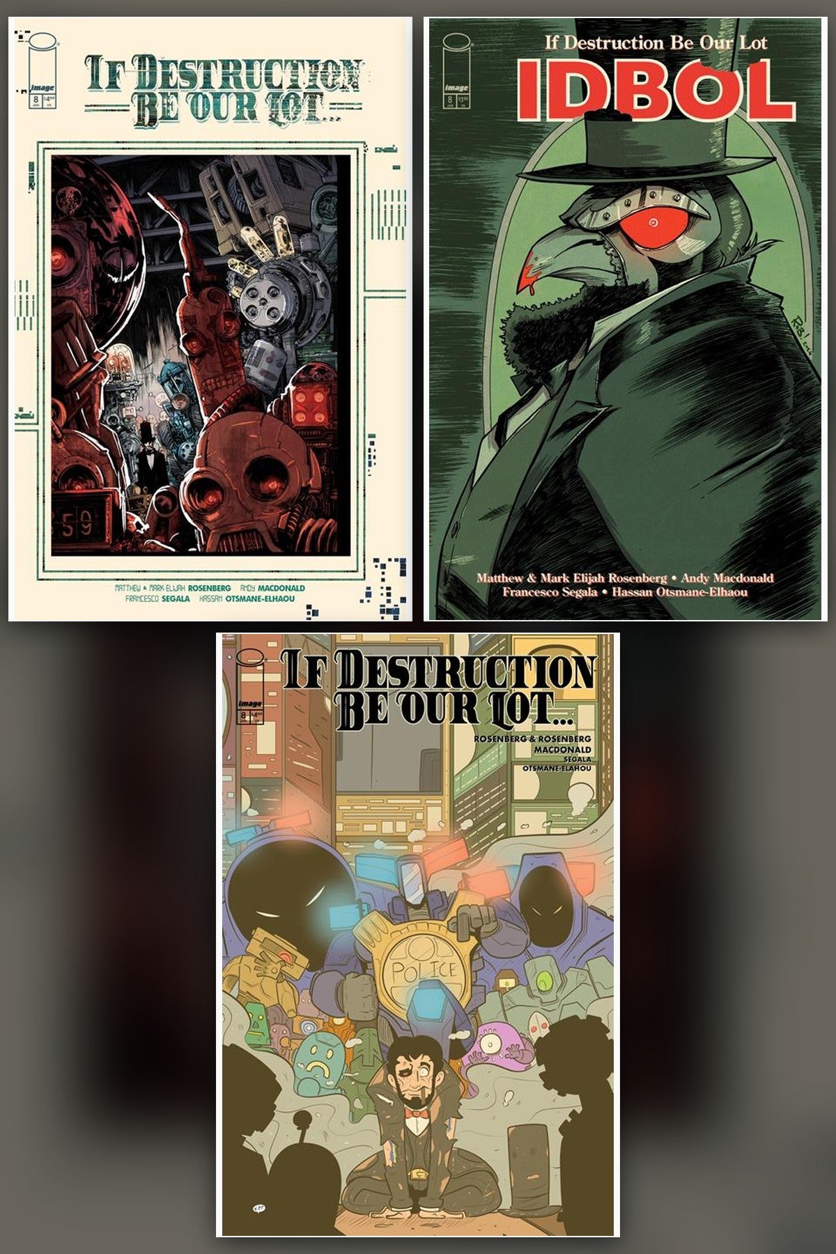 If Destruction Be Our Lot #8 cover collage