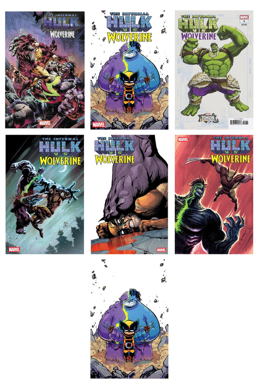 Infernal Hulk vs. Wolverine #1 cover collage