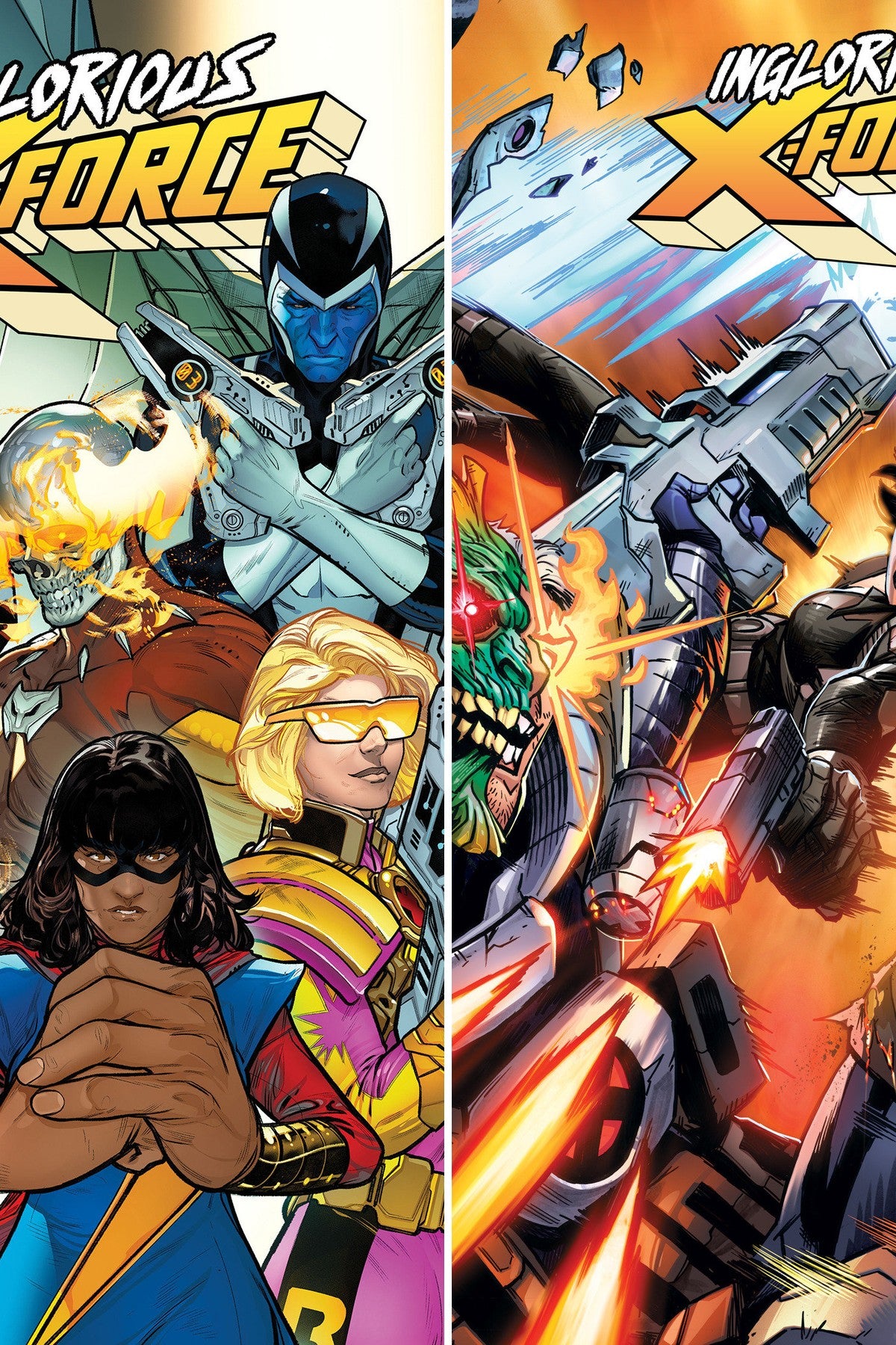 INGLORIOUS X-FORCE #10 cover collage