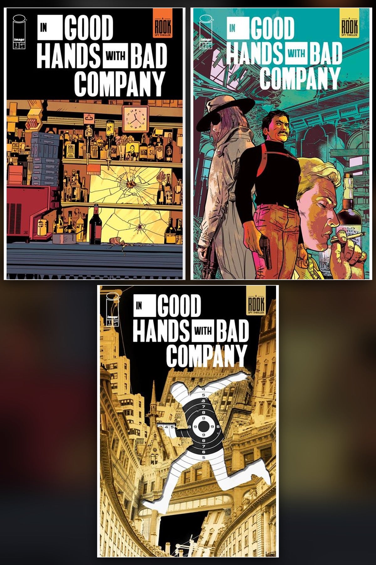 In Good Hands with Bad Company #1 cover collage