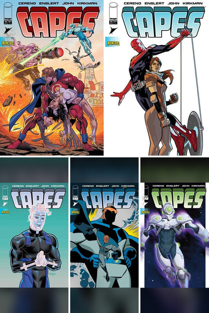 Invincible Universe Capes #15 cover collage