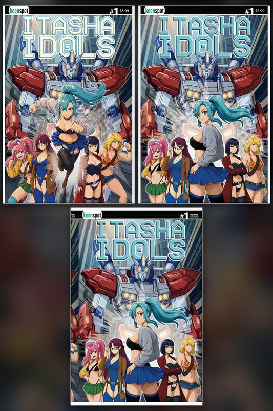 Itasha Idols #1 cover collage