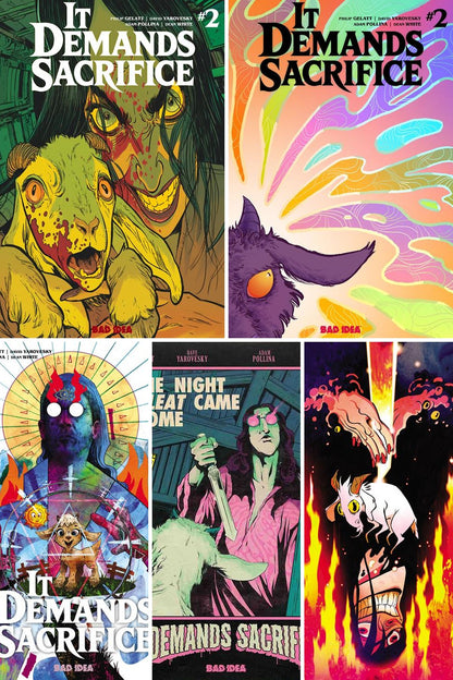 It Demands Sacrifice #2 (Of 4) cover collage