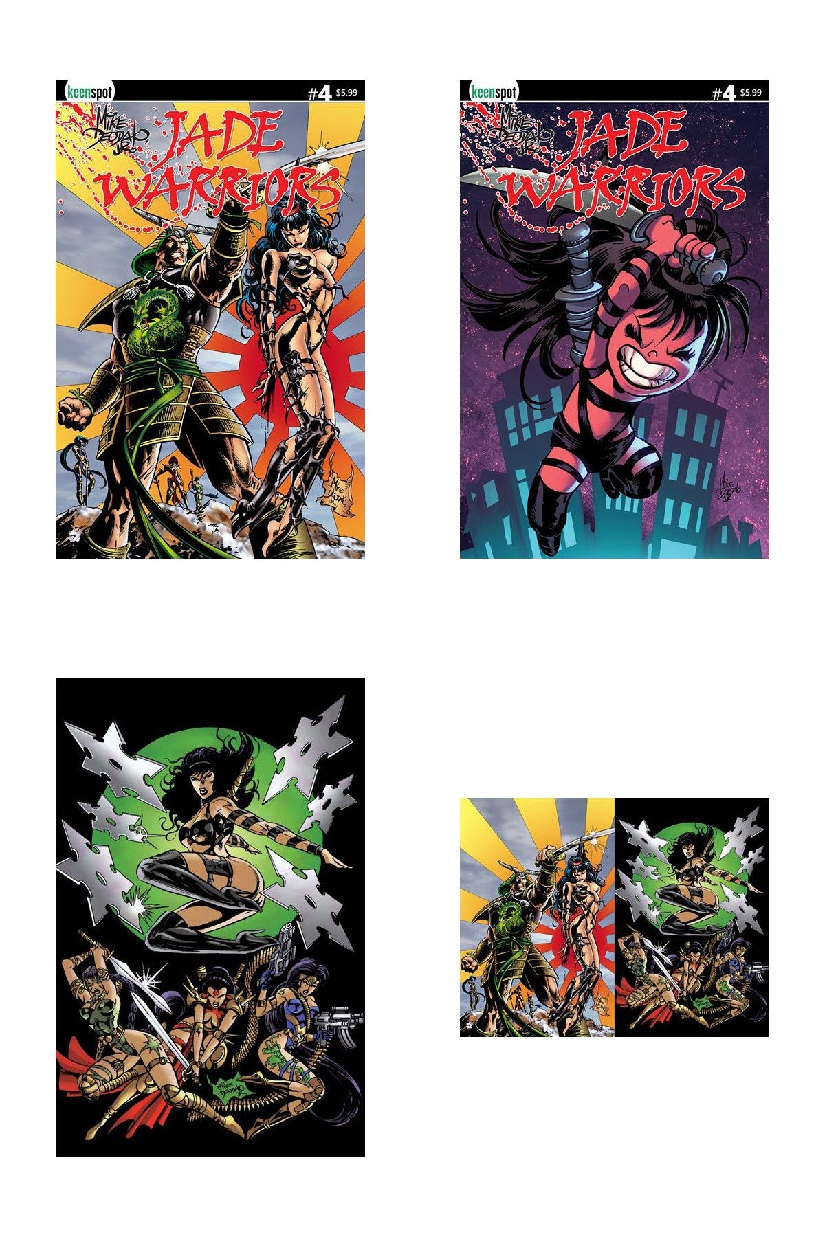 Jade Warriors #4 - All Covers Bundle (A-D, 4 Books)