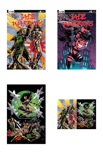 Jade Warriors #4 - All Covers Bundle (A-D, 4 Books)