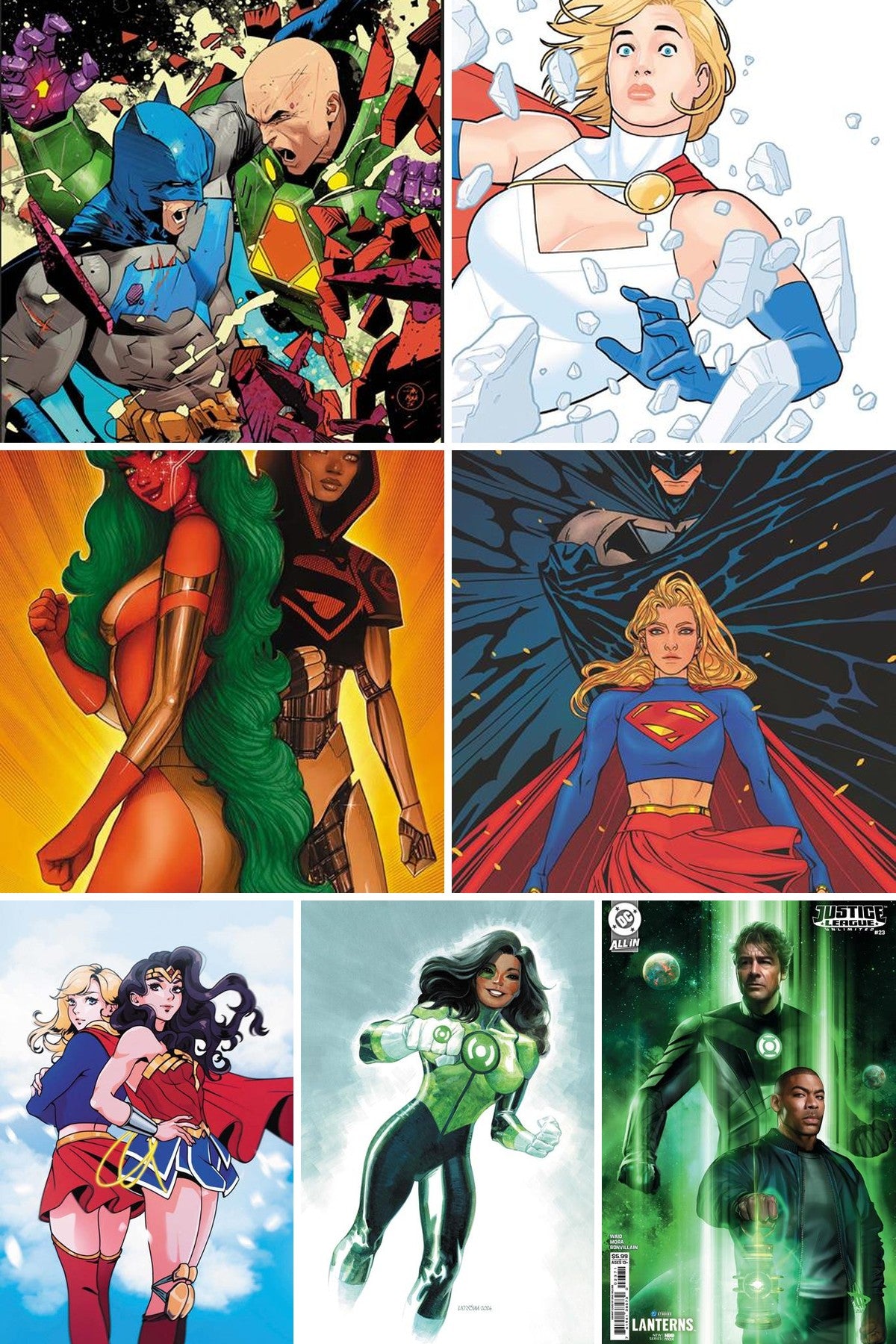 Justice League Unlimited #23 cover collage