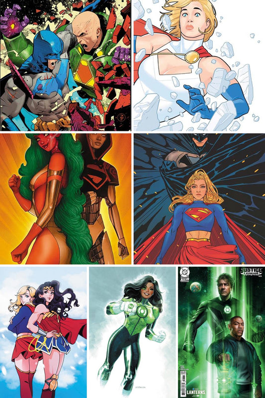 Justice League Unlimited #23 cover collage