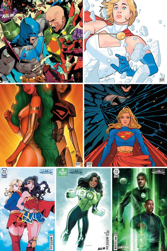 Justice League Unlimited #23 cover collage