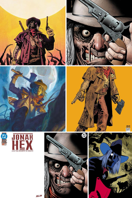 Jonah Hex and the Shadow of Death #1 cover collage