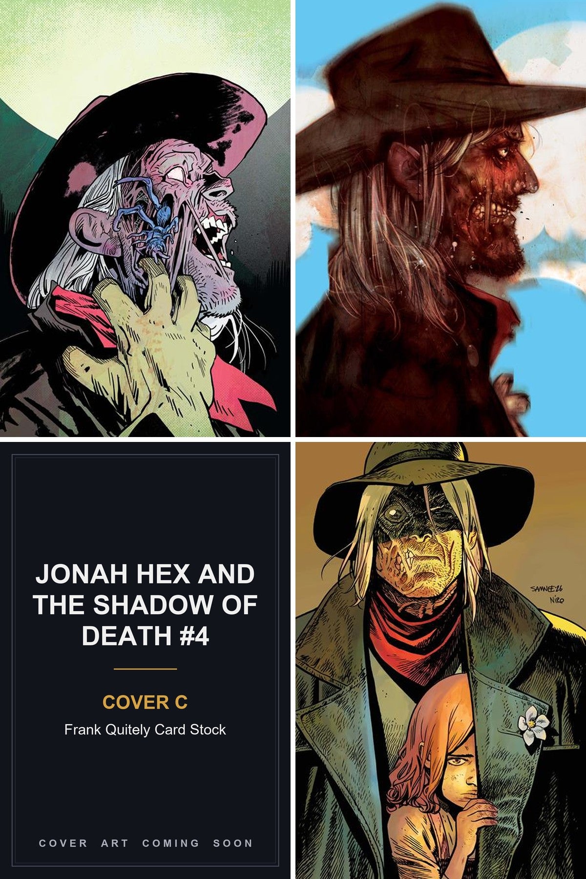 Jonah Hex and the Shadow of Death #4 cover collage - Cover C art coming soon