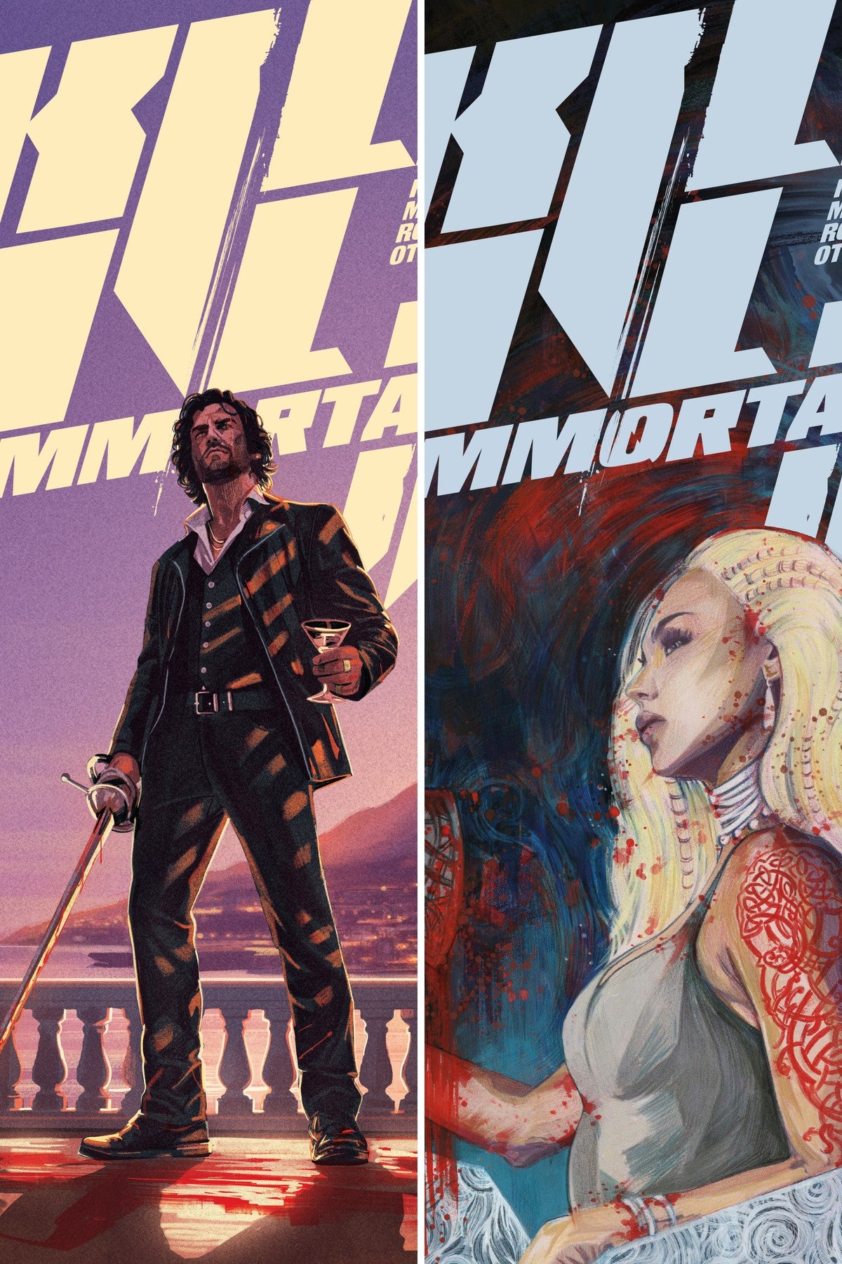 Kill All Immortals III #2 cover collage