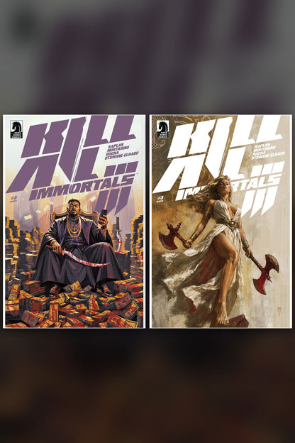 Kill All Immortals III #3 cover collage