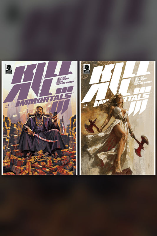 Kill All Immortals III #3 cover collage