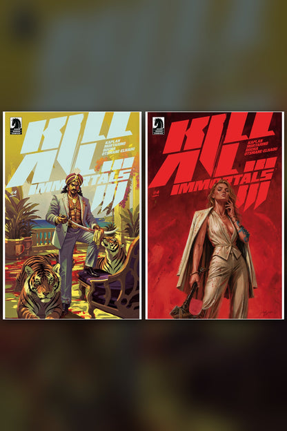 Kill All Immortals III #4 cover collage