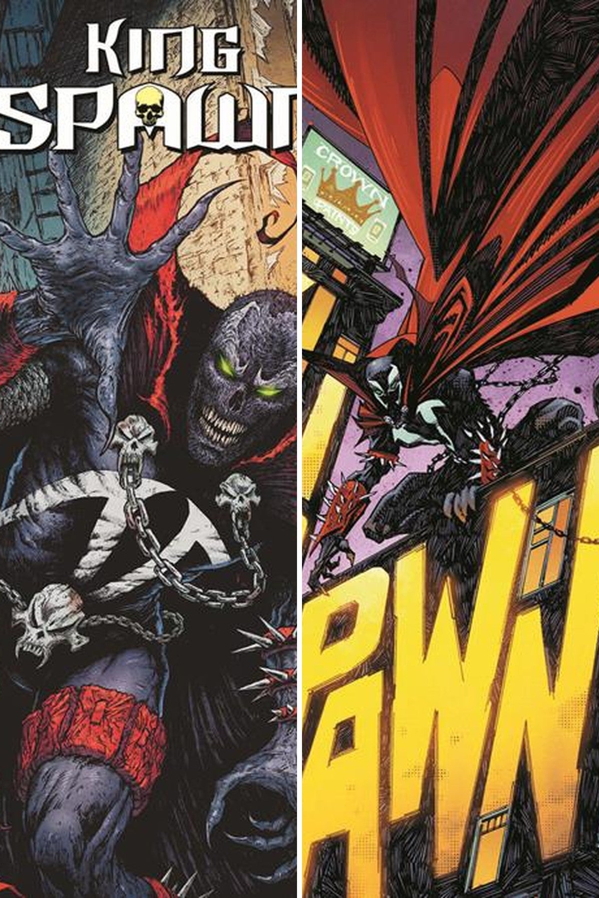 King Spawn #59 cover collage