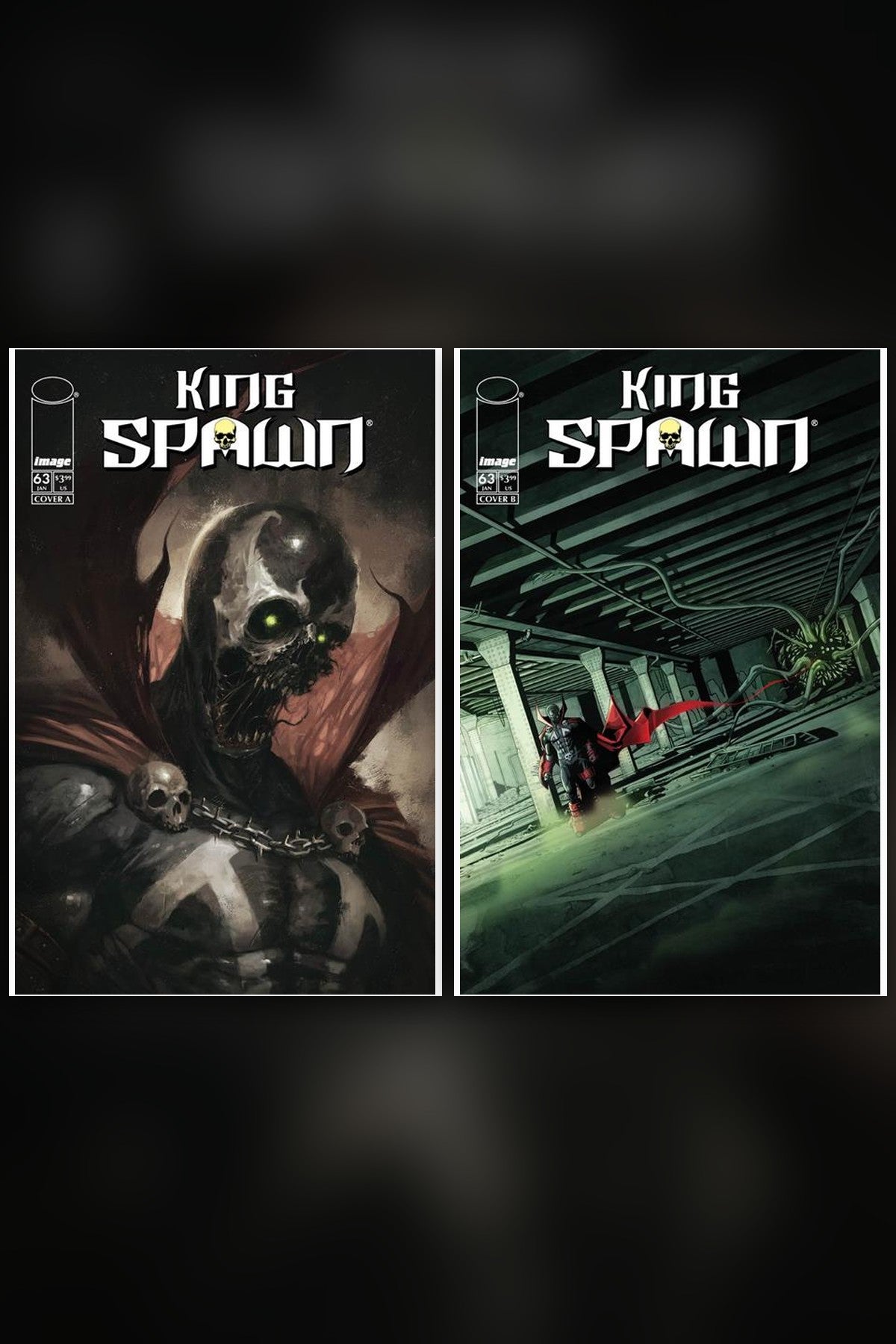 King Spawn #63 cover collage