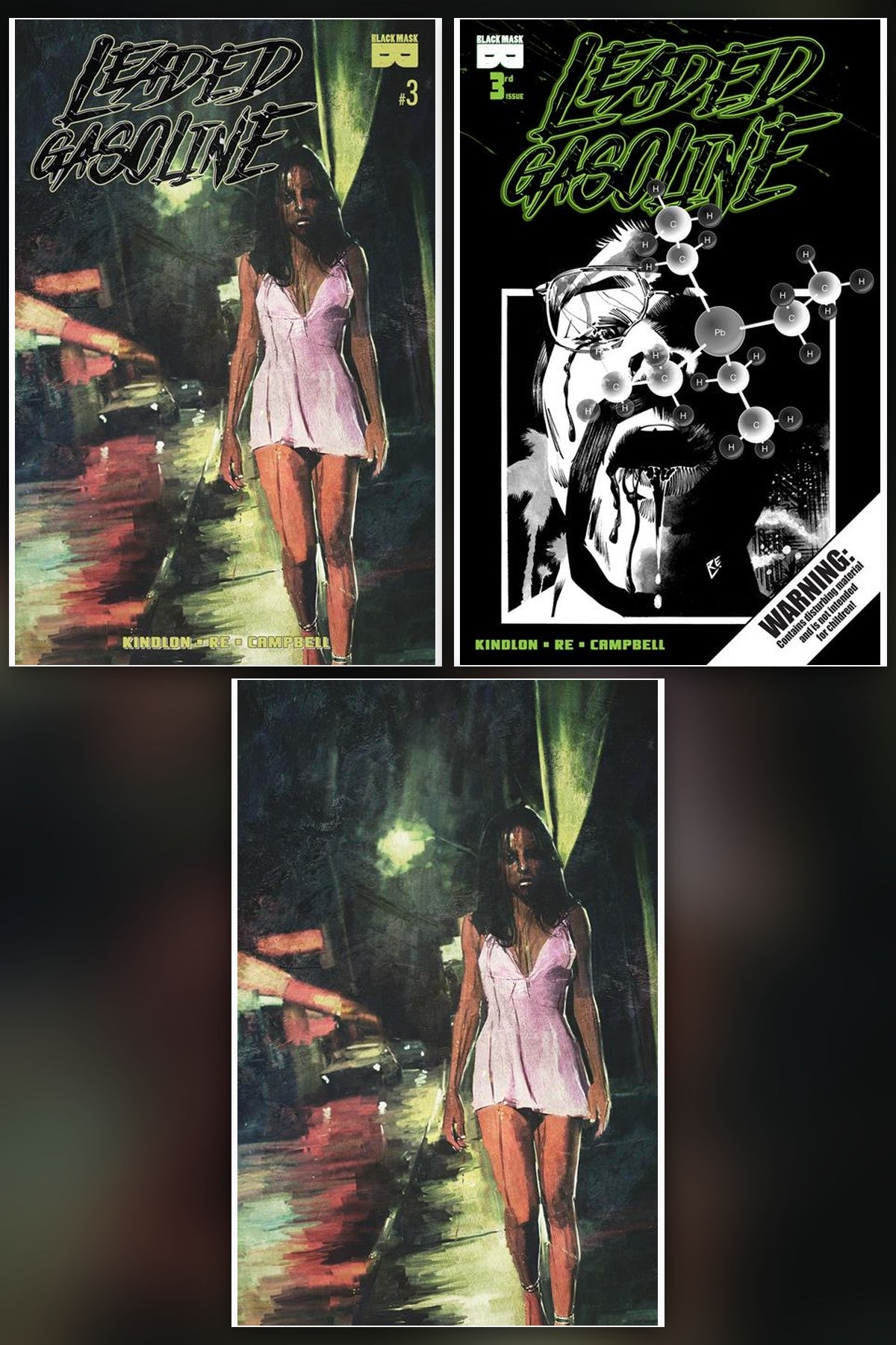 Leaded Gasoline #3 cover collage