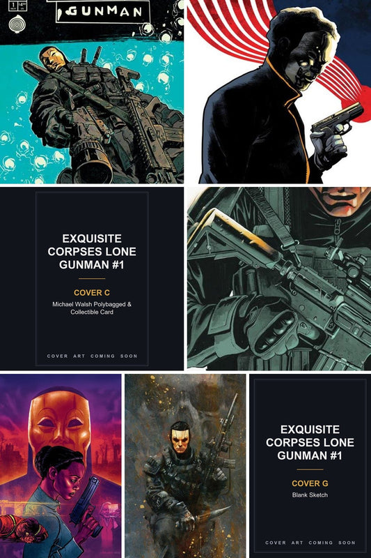 Exquisite Corpses Lone Gunman #1 (Of 5) cover bundle covers