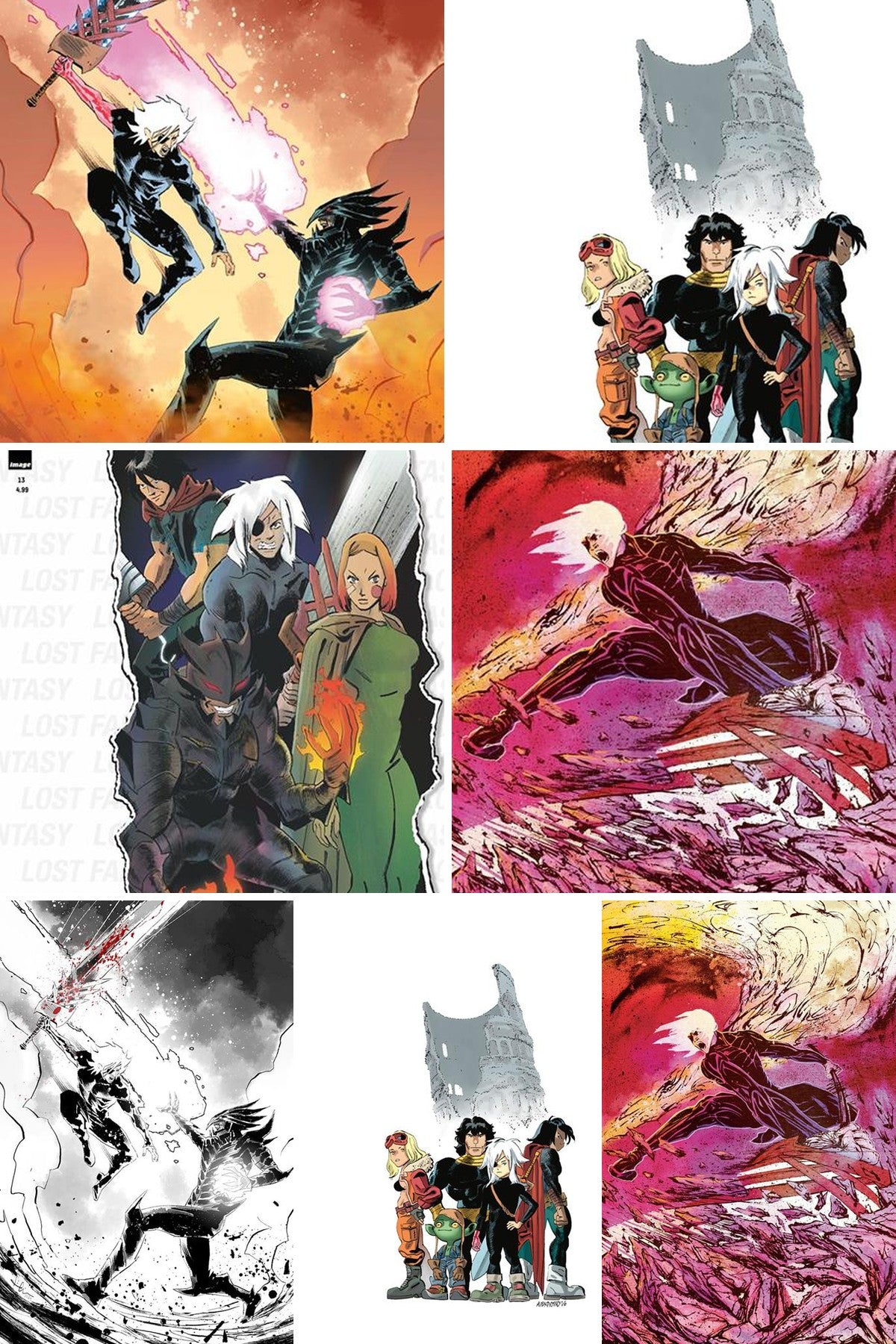 Lost Fantasy #13 cover collage