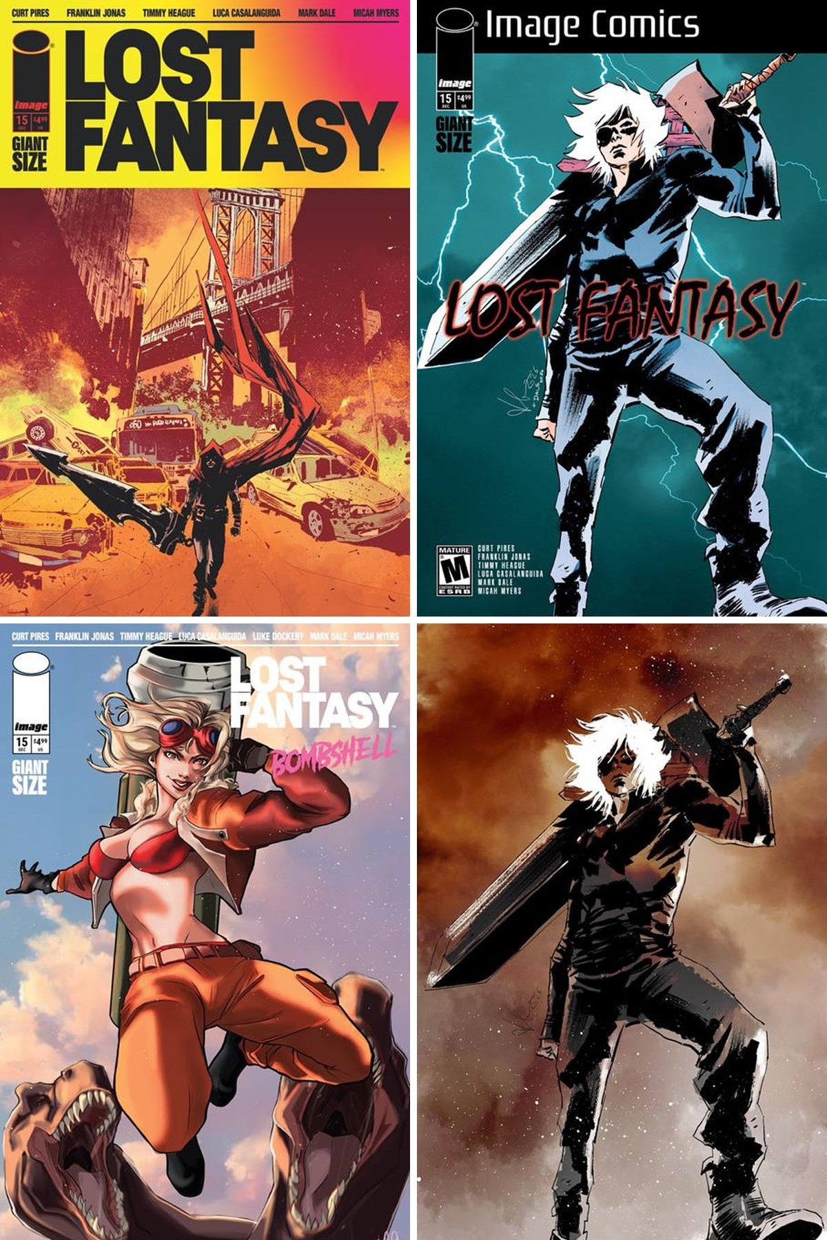 Lost Fantasy #15 cover collage