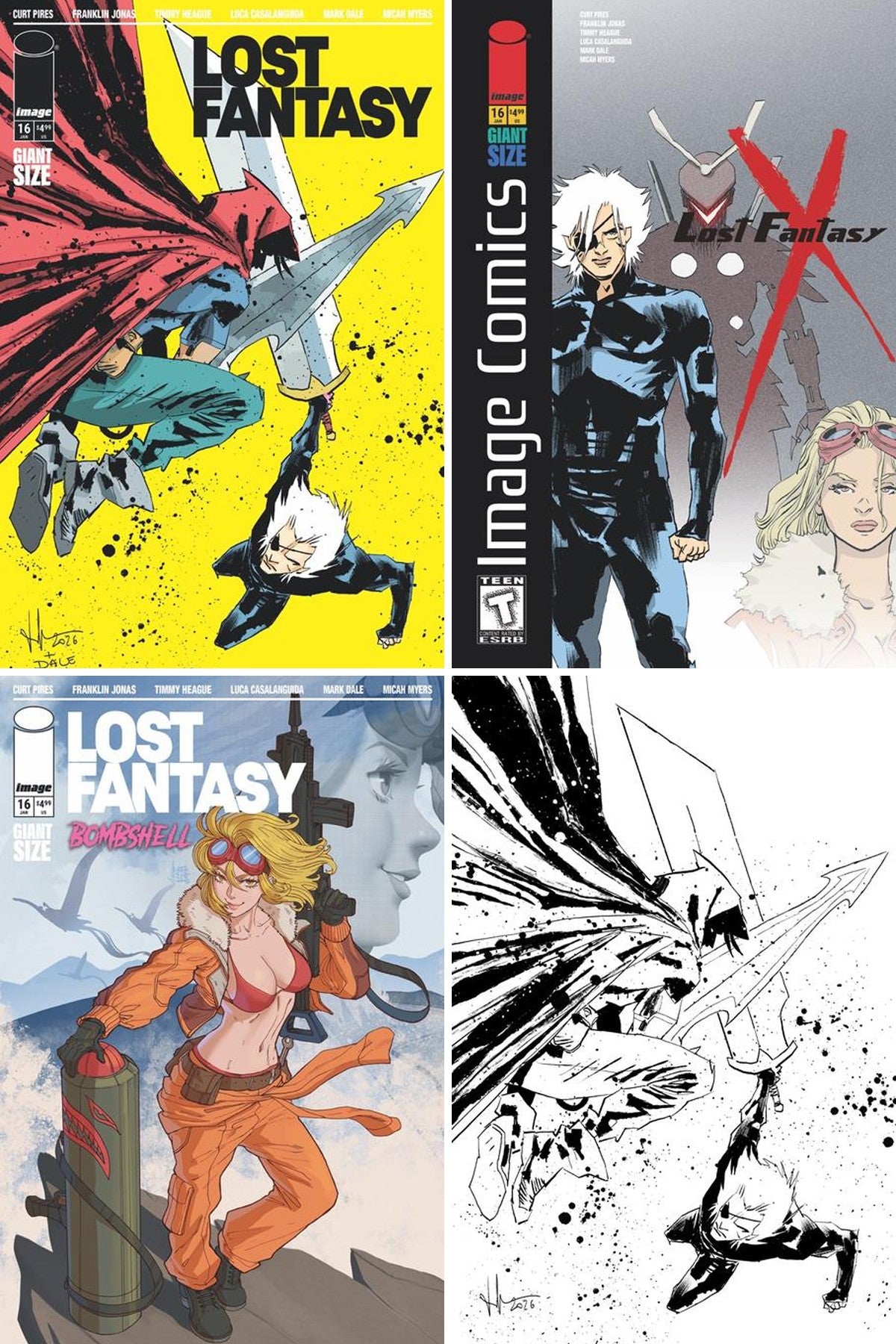 Lost Fantasy #16 cover collage