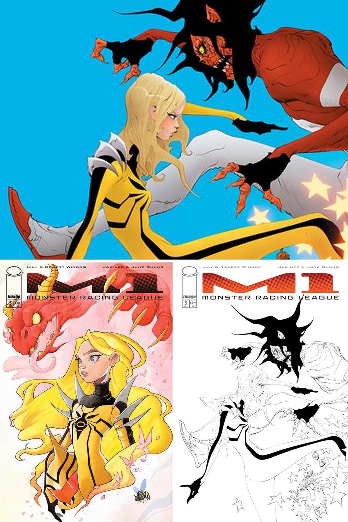 M1 Monster Racing League #5 cover collage