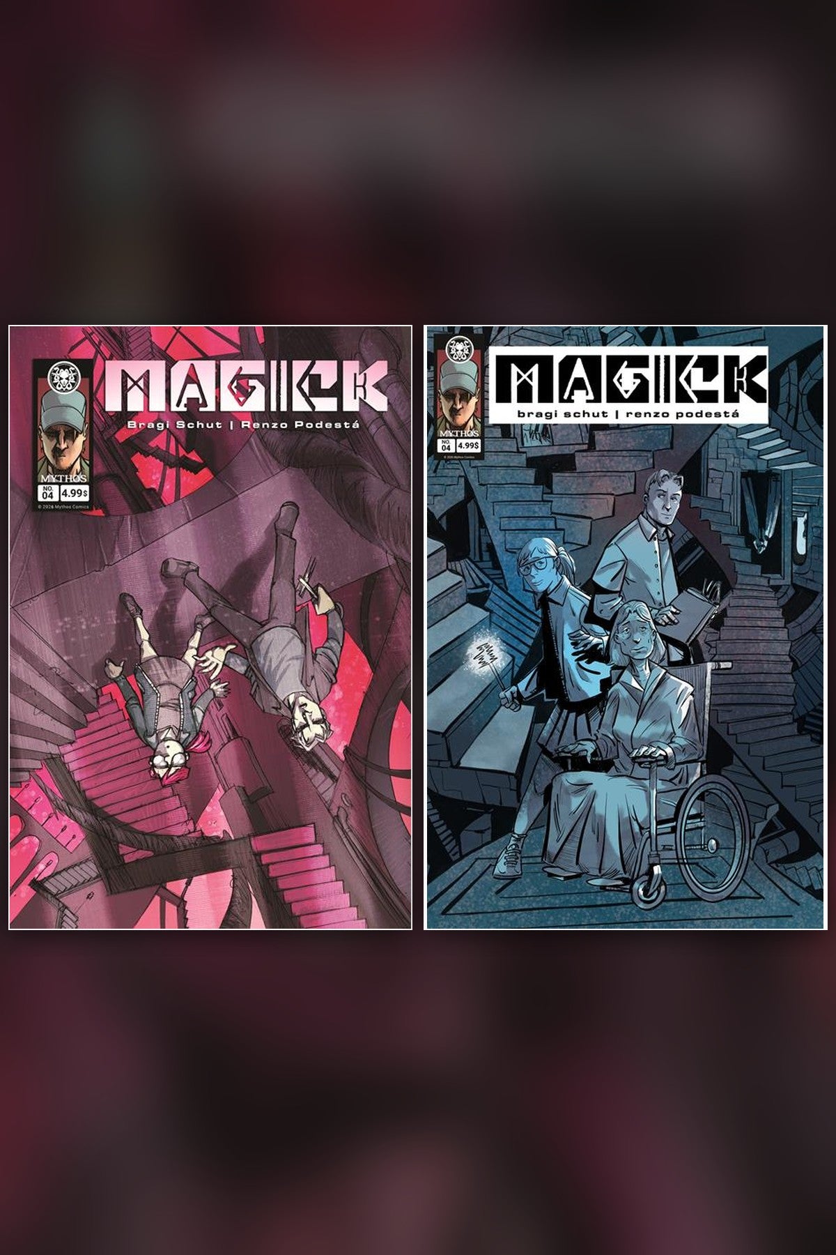 Magick #4 cover collage
