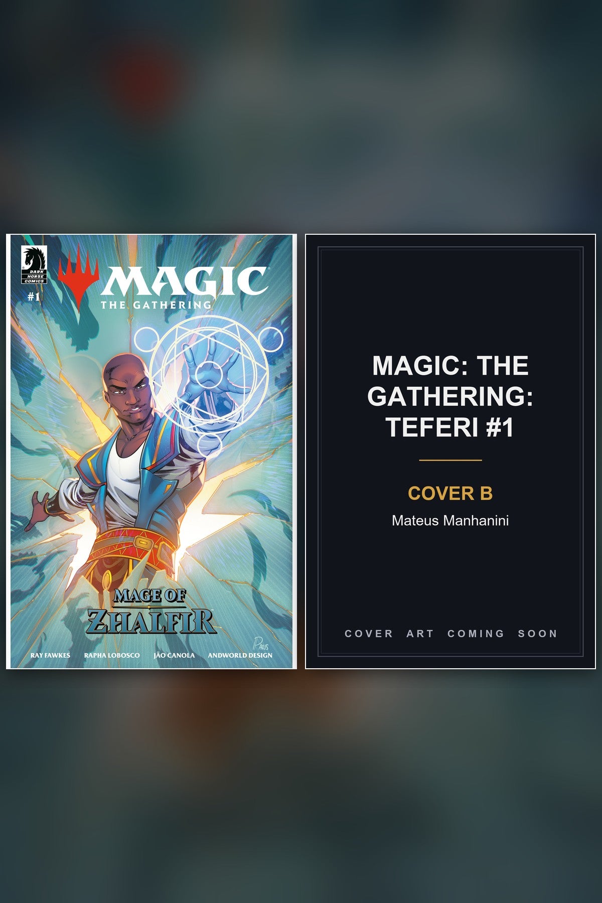 Magic: The Gathering: Teferi #1 cover collage - Cover B art coming soon