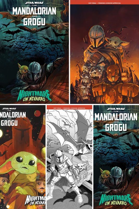 Star Wars: The Mandalorian and Grogu - Nightmare on Nevarro #1 cover collage