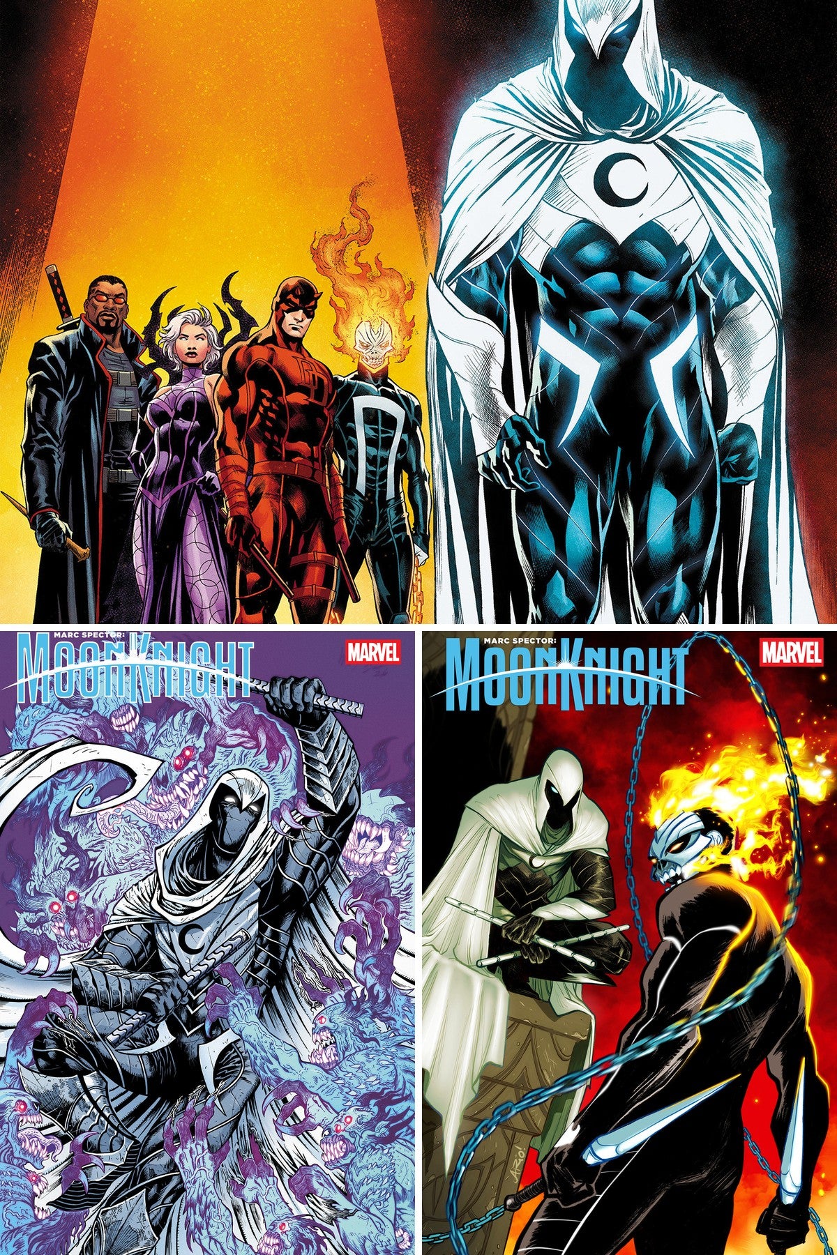 MARC SPECTOR: MOON KNIGHT #9 cover collage