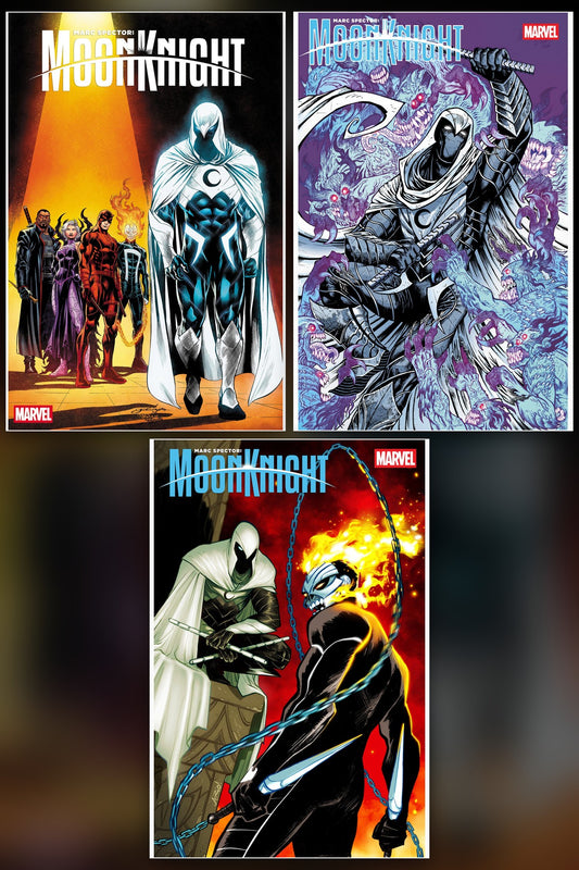 MARC SPECTOR: MOON KNIGHT #9 cover collage