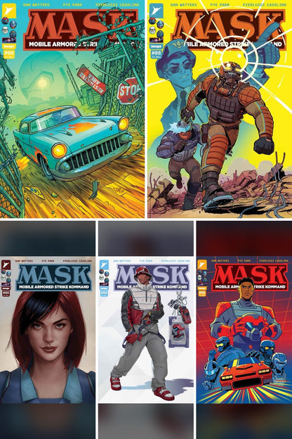M.A.S.K. #8 cover collage