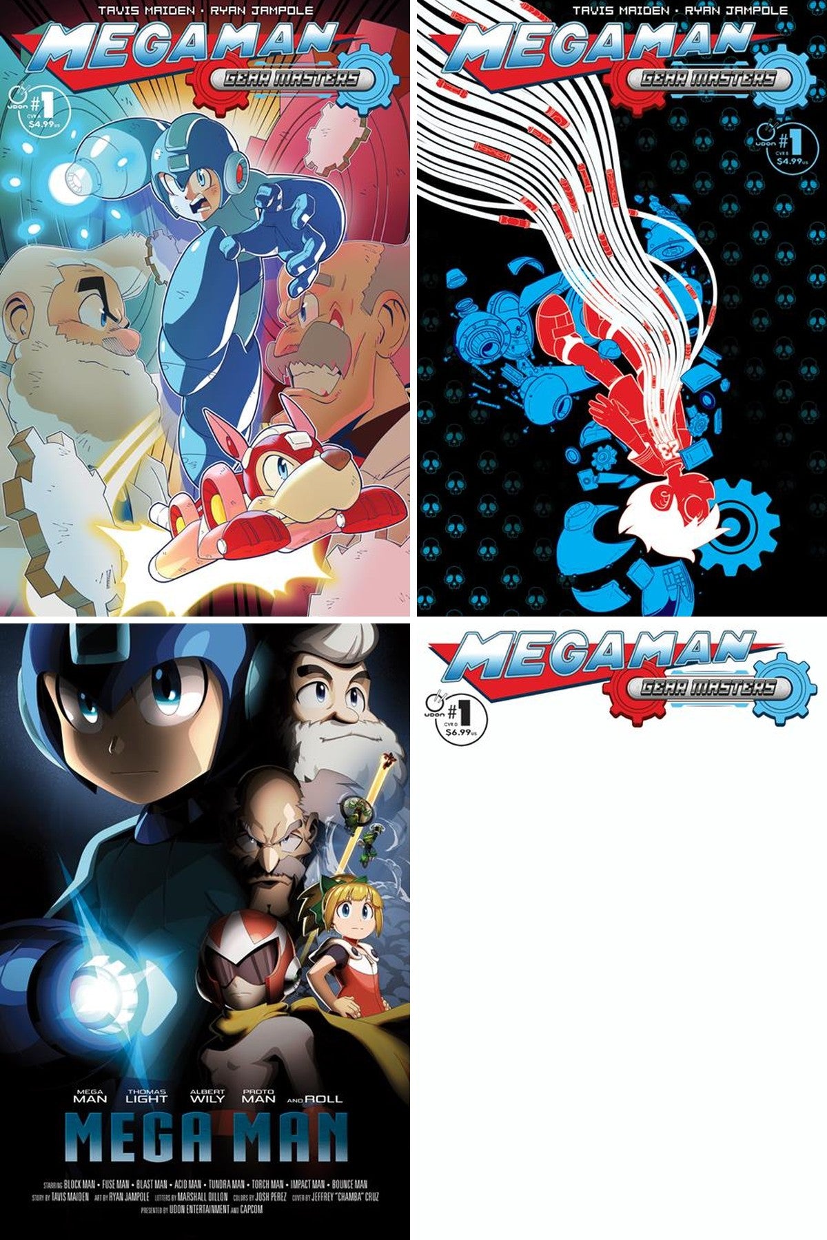 Mega Man Gear Masters #1 (Of 5) cover collage