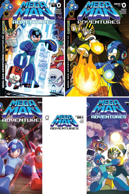 Mega Man Adventures #0 cover collage