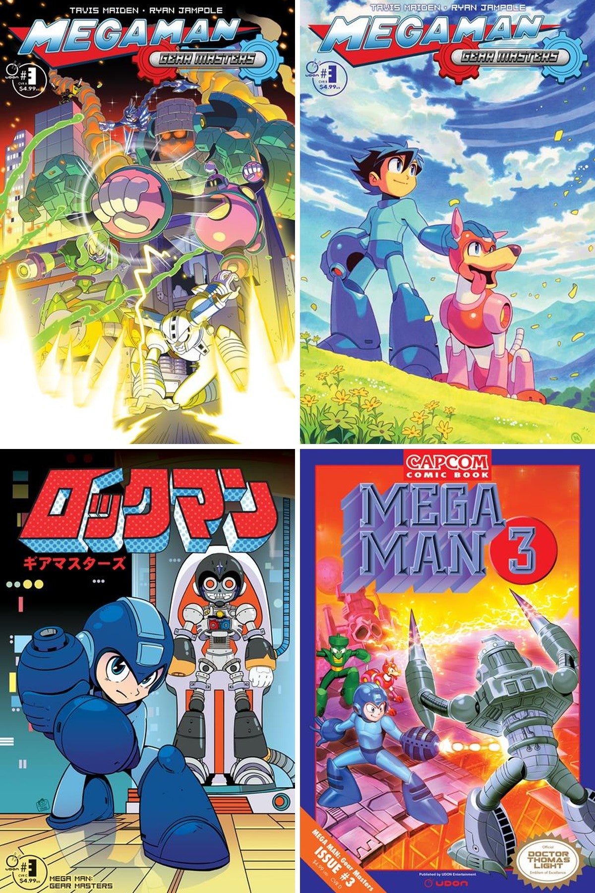 Mega Man Gear Masters #3 (Of 5) cover collage