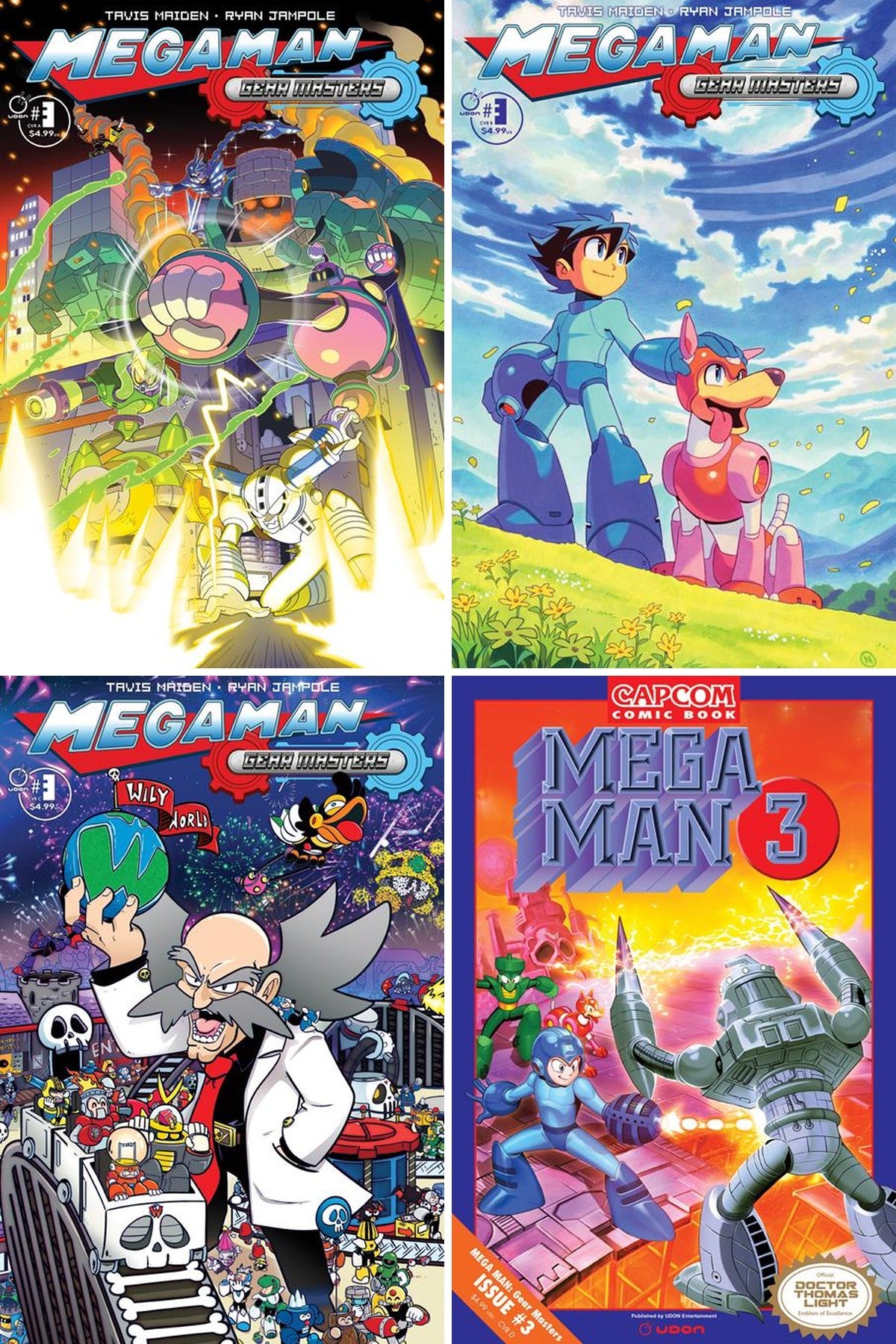 Mega Man Gear Masters #3 (Of 5) cover collage