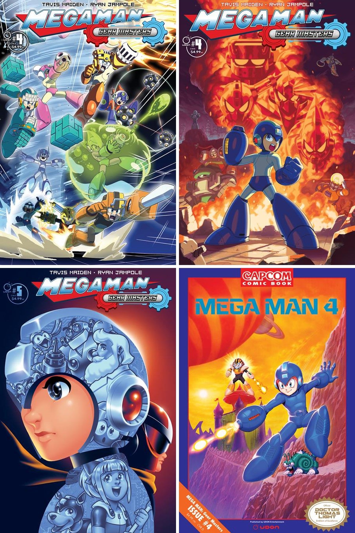 Mega Man Gear Masters #4 (Of 5) cover collage