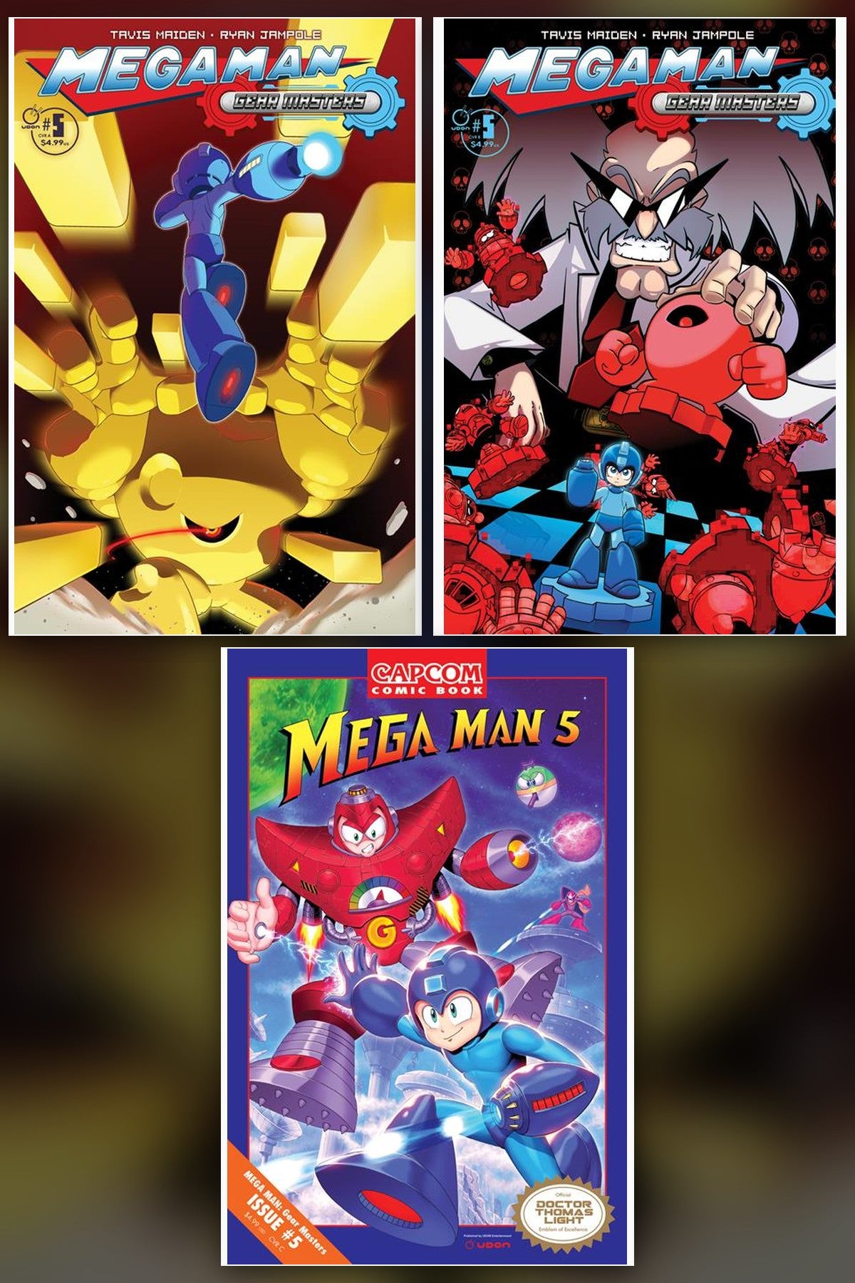 Mega Man Gear Masters #5 (Of 5) cover collage