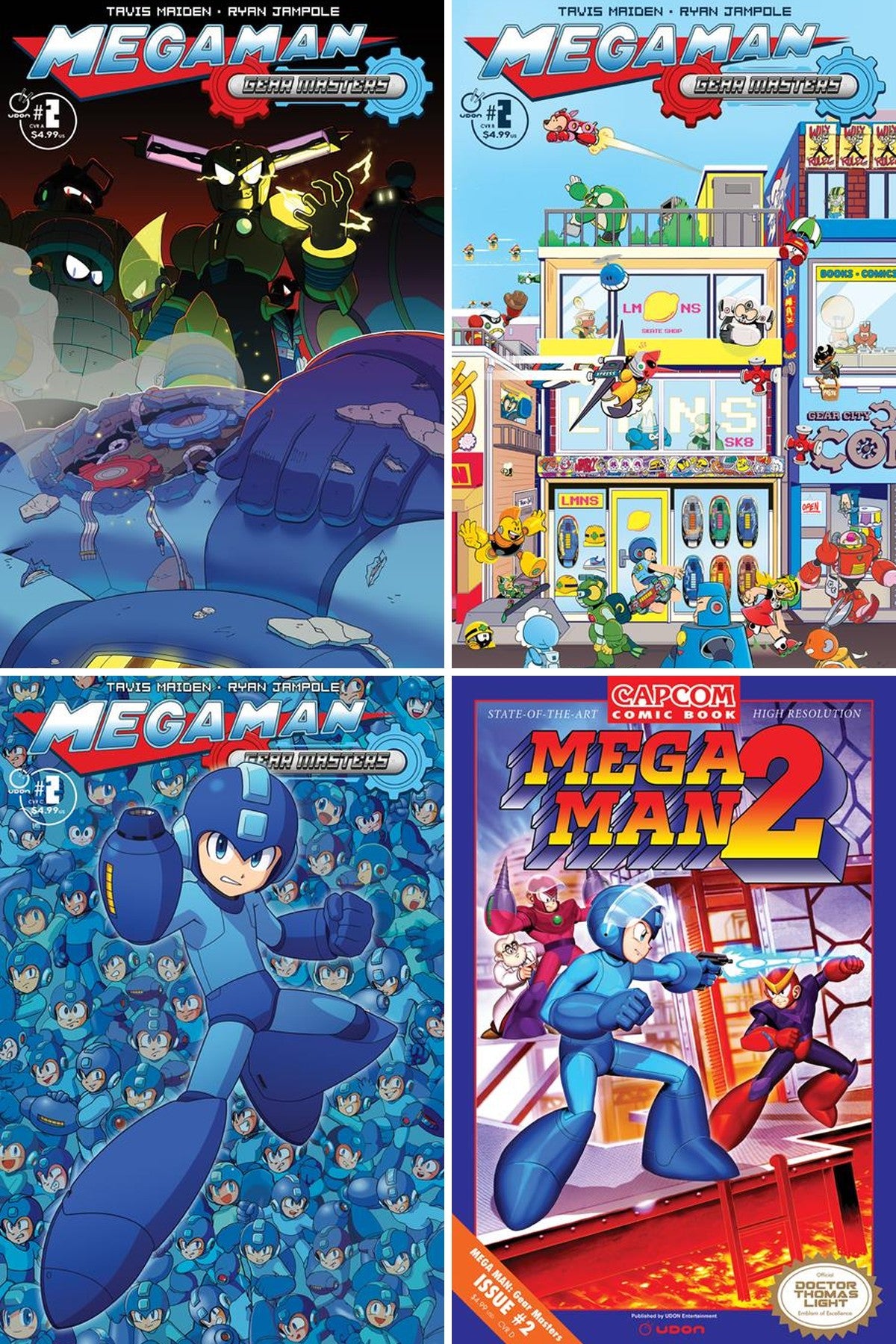 Mega Man Gear Masters #2 (Of 5) cover collage