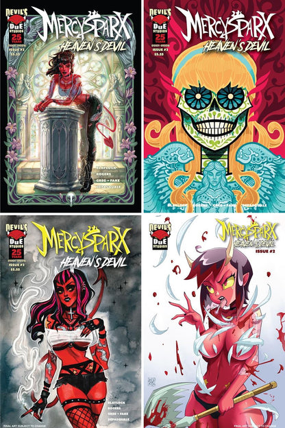 Mercy Sparx: Heaven's Devil #2 cover collage